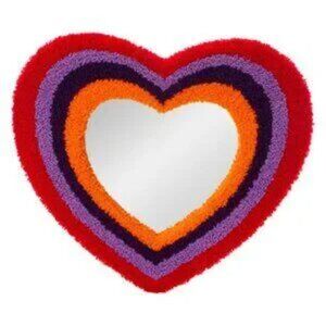 Heart Shaped Tufted Mirror